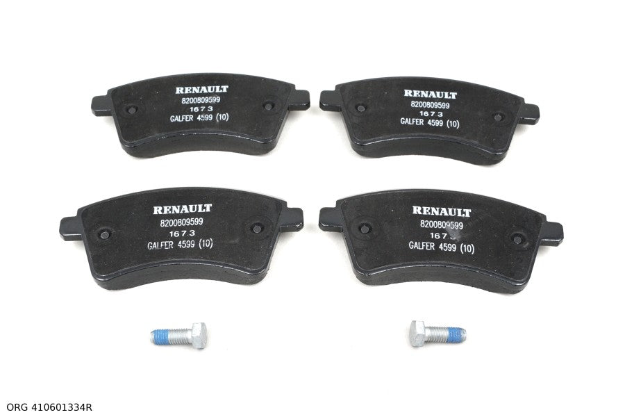 Plaquettes de frein avant d'origine Renault Kangoo II 2008- 410601334R - vue 2