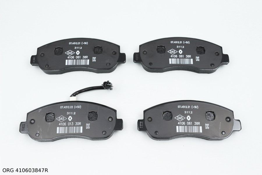 Plaquettes de frein avant d'origine Renault Master III 2010- 410603847R - vue 2