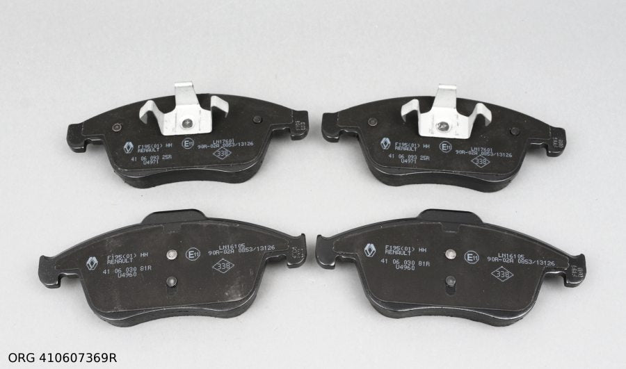 Plaquettes de frein avant d'origine Renault Laguna III 2007- 410607369R - vue principale