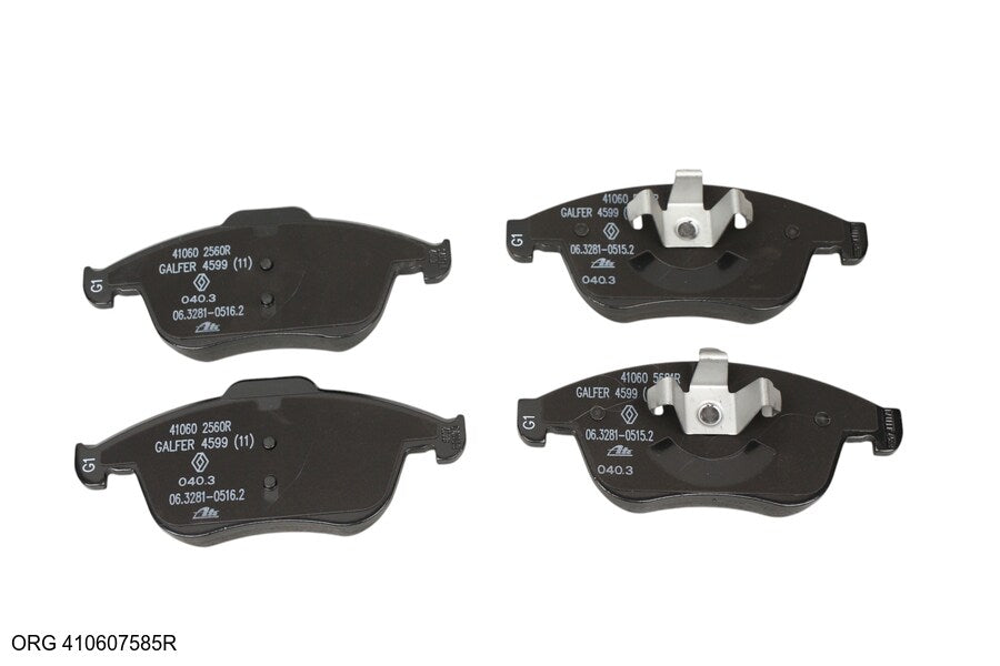 Plaquettes de frein avant d'origine Renault Latitude 410607585R - vue 2