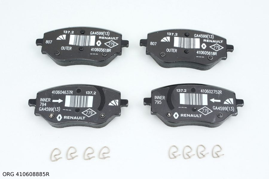 Plaquettes de frein avant d'origine Renault Clio V 2019- 410608885R - vue 2