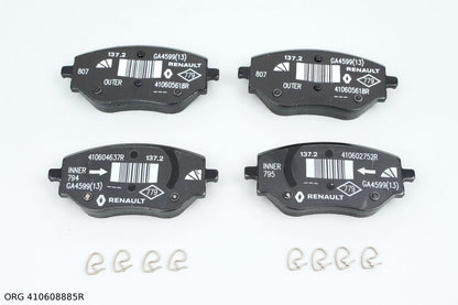 Plaquettes de frein avant d'origine Renault Clio V 2019- 410608885R - vue 2