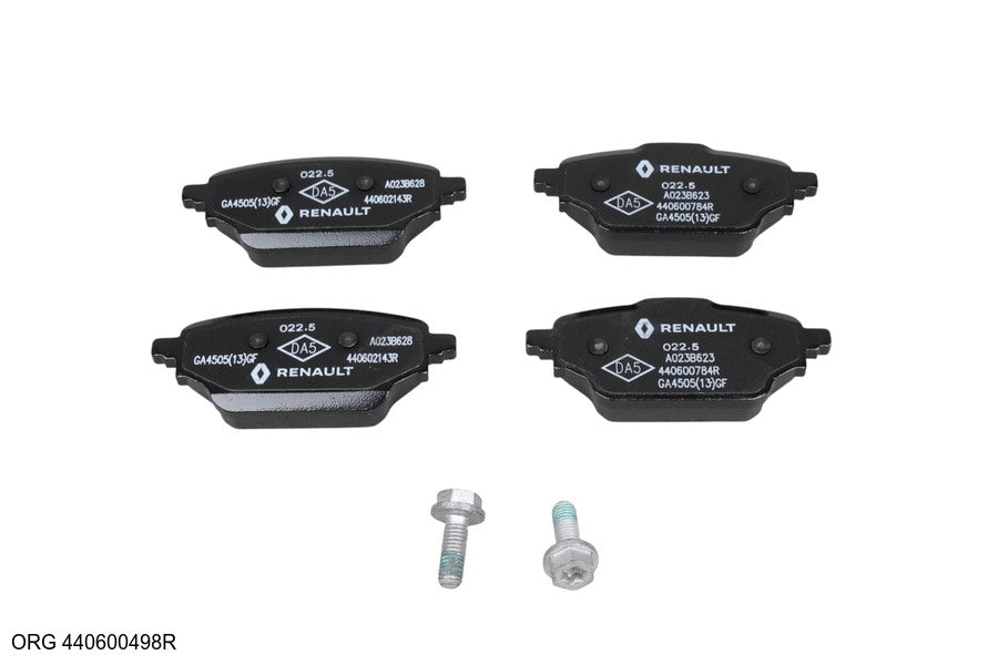 Plaquettes de frein arrière d'origine Renault Kangoo III 440600498R - vue principale