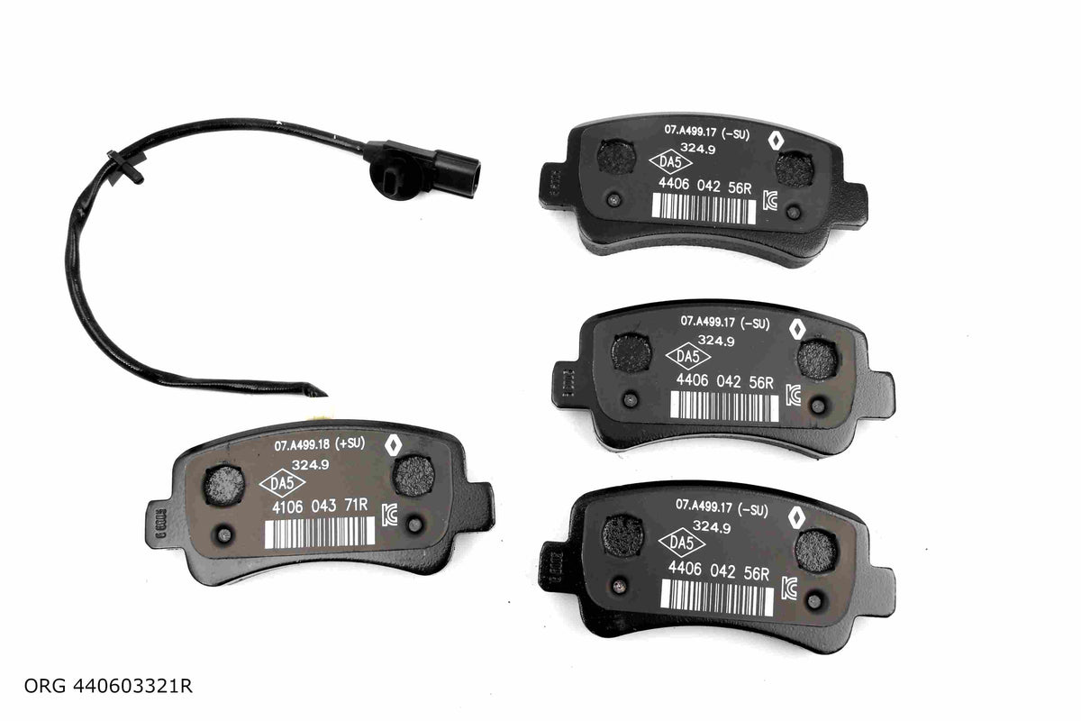 Plaquettes de frein arrière d'origine Renault Master III 128 mm 440603321R - vue principale