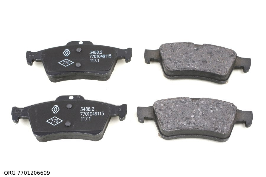 Jeu de plaquettes de frein d’origine Renault Renault Laguna à partir de 2001 7701206609 - vue 2