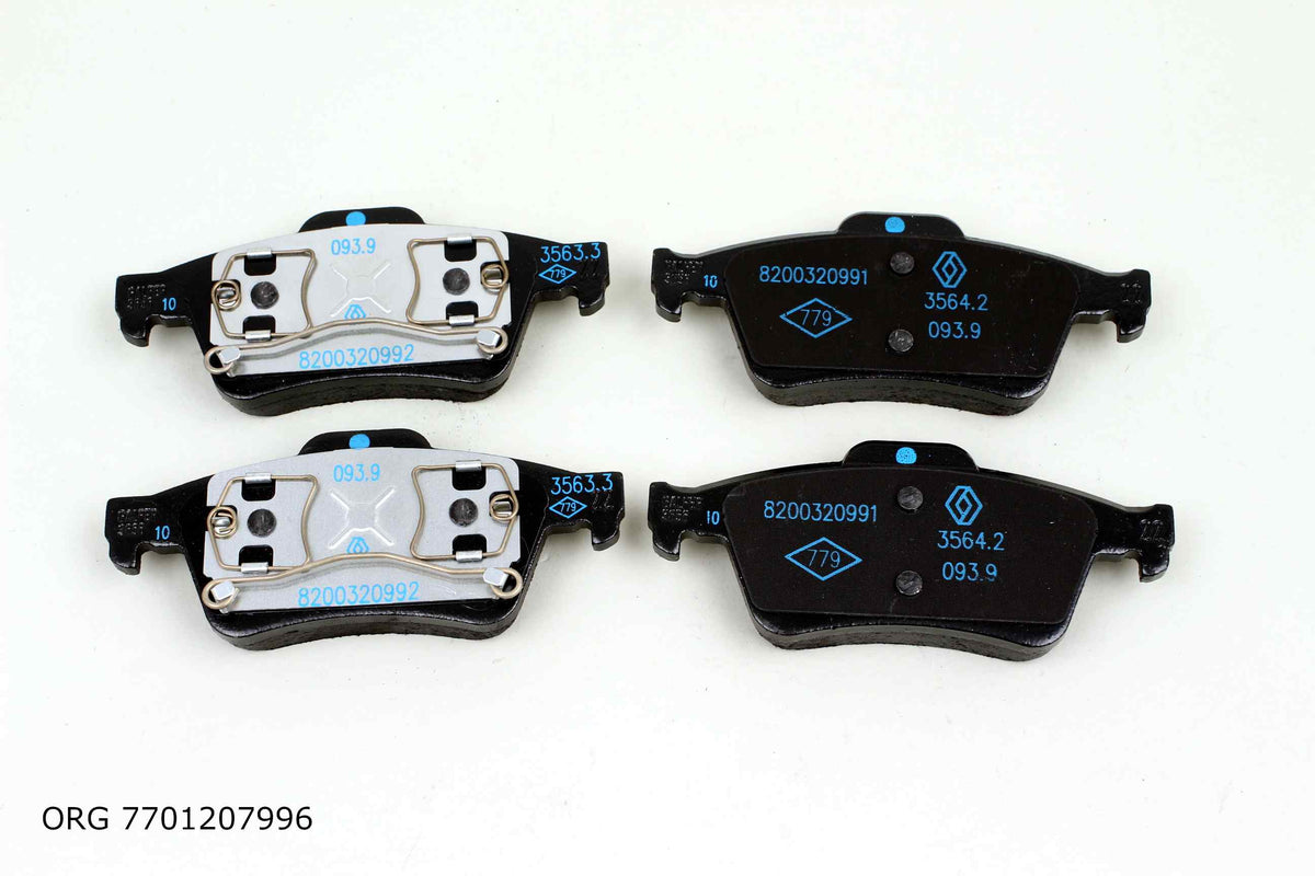 Jeu de plaquettes de frein d’origine Renault Renault Laguna à partir de 2001 7701207996 - vue 1
