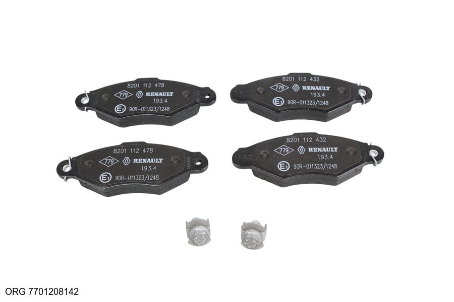 Jeu de plaquettes de frein d’origine Renault Renault Kangoo 7701208142 - vue 1