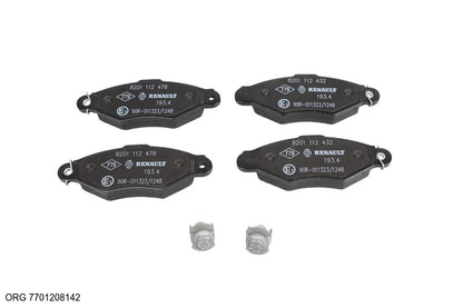 Jeu de plaquettes de frein d’origine Renault Renault Kangoo 7701208142 - vue 1