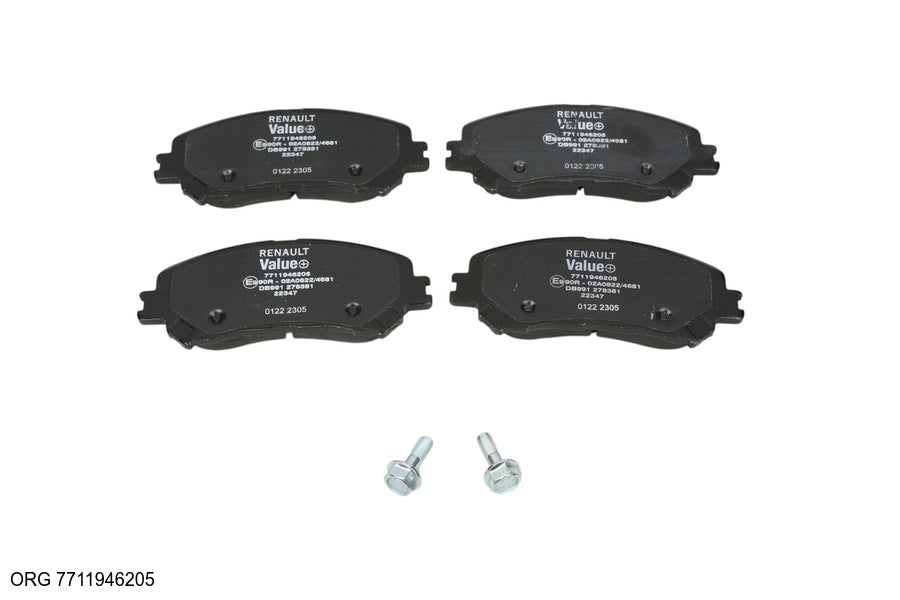 Jeu de plaquettes de frein d’origine Renault Renault Mégane à partir de 2016 7711946205 - vue 1