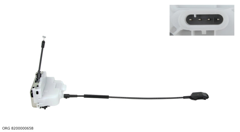 Boîtier de serrure de porte d’origine Renault Renault Laguna à partir de 2001 8200000658 - vue 1