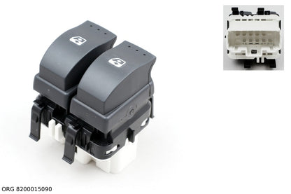 Interrupteur de lève-vitre d’origine Renault véhicules Renault/Dacia à partir de 2001 8200015090 - vue 1