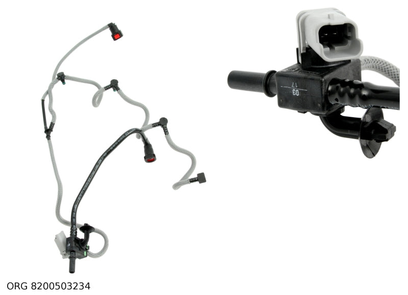 Conduite de retour de carburant d’origine Renault véhicules Renault/Dacia 2.5DCI 8200503234 - vue 1