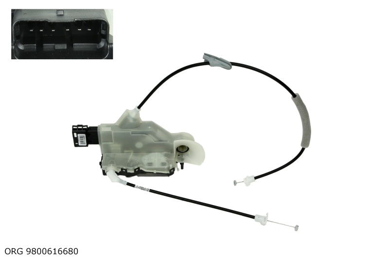 Boîtier de serrure de porte d’origine PSA Peugeot 308 à partir de 2007 9800616680 - vue 1