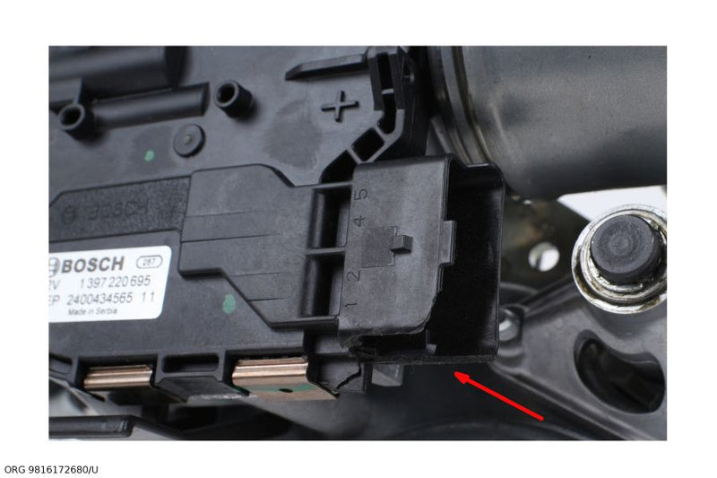 Moteur d’essuie-glace d’origine PSA Peugeot 508 avant droit 16- – OEM 9816172680/U – vue 2