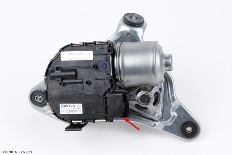 Moteur d’essuie-glace d’origine PSA Peugeot 508 avant droit 16- – OEM 9816172680/U – vue 1