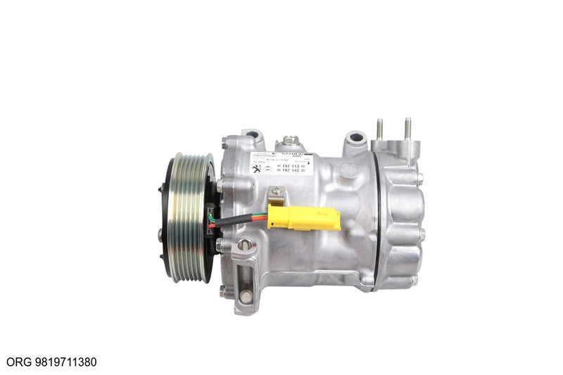 Compresseur de climatisation d’origine PSA Citroën/Peugeot 2.0-2.2BlueHDi BOXER – OEM 9819711380 – vue 2
