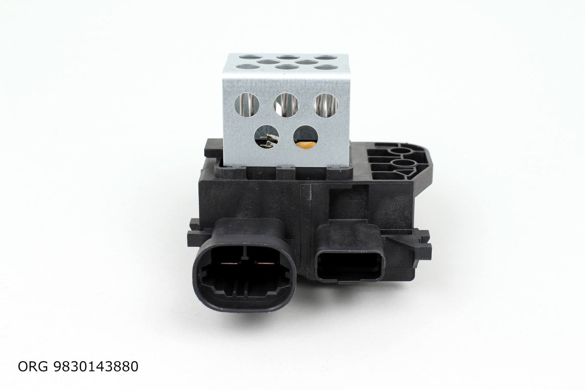 Résistance de ventilateur de radiateur d’origine PSA OPORNICA W.CHŁ C/P PRZEK. 0.4 OB – OEM 9830143880 – vue 1
