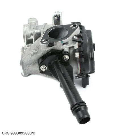 Vanne EGR d’origine PSA Citroën/Peugeot 1.6BLUEHDI avec échangeur – OEM 9833095880/U – vue 2