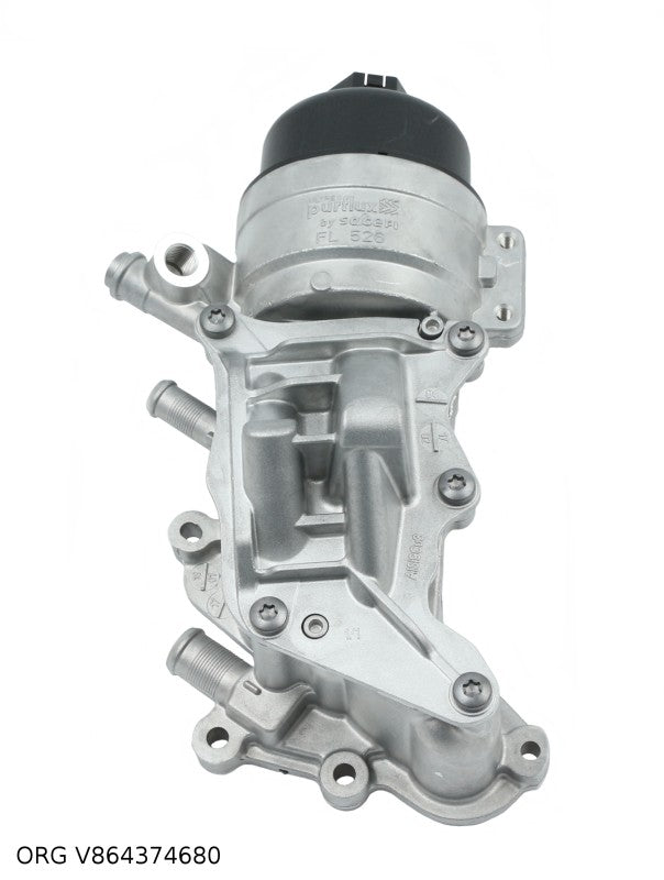 Boîtier de filtre à huile d’origine PSA Citroën/Peugeot 1.6 16V EP POD – OEM V864374680 – vue 1
