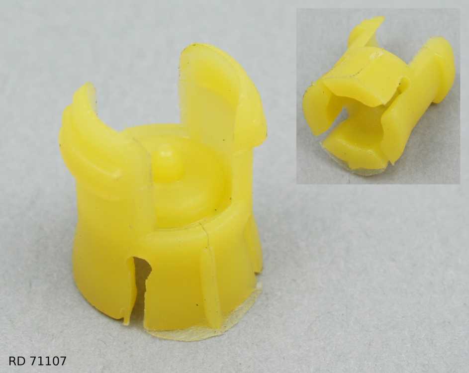 Embout de câble de commande de vitesses — Renault, jaune — RD 71107 — vue 1