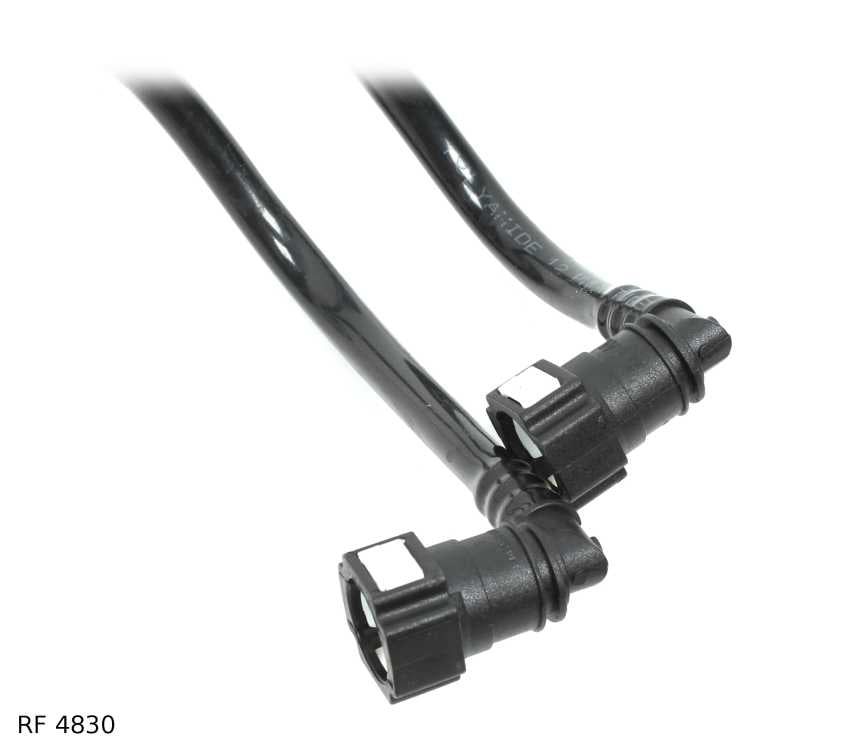 Conduite de carburant avec poire d’amorçage — Citroën et Peugeot 1.4 HDi 16V, version noire — RF 4830 — vue 3