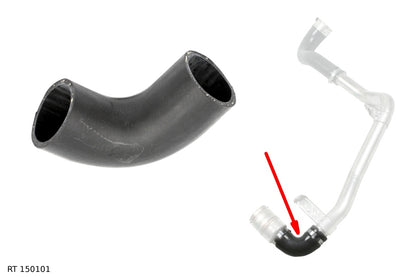 Durite d’air de suralimentation — Renault Master — 2.3 dCi — à partir de 2014 — biturbo, entre le turbo et l’échangeur — RT 150101 — vue 1