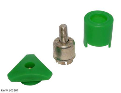 Cosse de batterie — Borne négative (−) — raccordement par cosse à œillet — RWW 103807 — vue 2