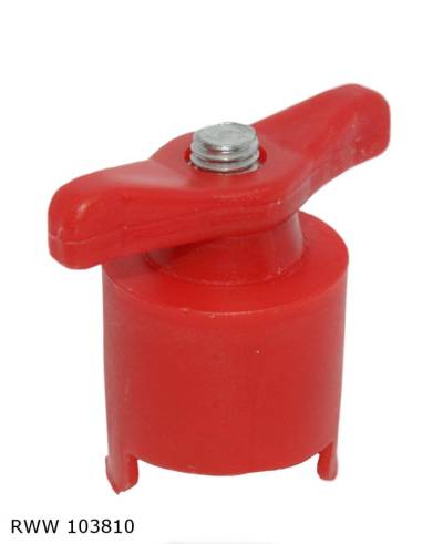 Cosse de batterie — Borne positive (+) — raccordement par cosse à œillet — RWW 103810 — vue 1