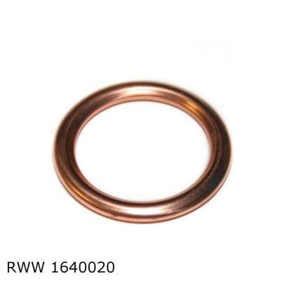 Joint de bouchon de vidange en cuivre — Diamètre 16 mm — cuivre — RWW 1640020 — vue 1