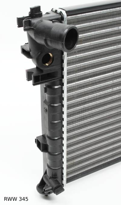 Radiateur de refroidissement moteur — Citroën Berlingo / Peugeot Partner — 1.1 à 1.8 — jusqu’à 1998 — 610 × 380 mm — RWW 345 — vue 4