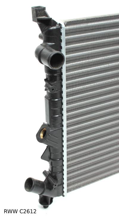 Radiateur de refroidissement moteur — Renault Laguna à partir de 1994 / Espace à partir de 1996 — sans climatisation — RWW C2612 — vue 3