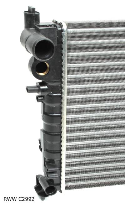 Radiateur de refroidissement moteur — Citroën Saxo / Peugeot 106 — 1.0 à 1.4 — RWW C2992 — vue 3