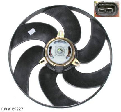 Ventilateur de refroidissement moteur — Renault 19 / Mégane / Clio — diamètre 380 mm — RWW E9227 — vue 2