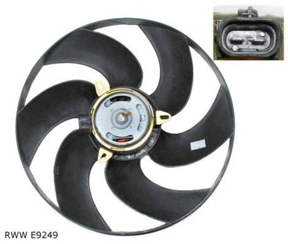 Ventilateur de refroidissement moteur — Renault 19 / Mégane / Clio — diamètre 380 mm — RWW E9249 — vue 2