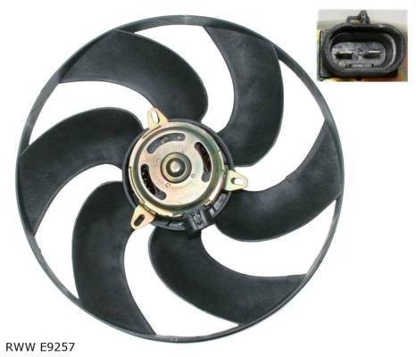 Ventilateur de refroidissement moteur — Peugeot Boxer — jusqu’à 1999 — grand modèle — diamètre 375 mm — RWW E9257 — vue 2