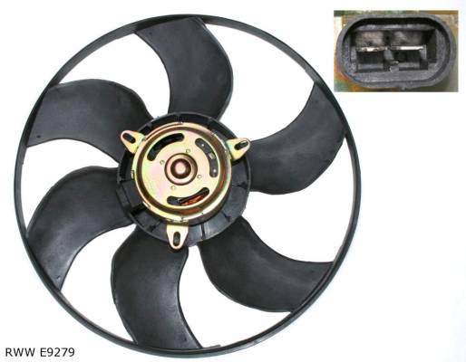 Ventilateur de refroidissement moteur — Renault 19 / Mégane / Clio — diamètre 380 mm — RWW E9279 — vue 2