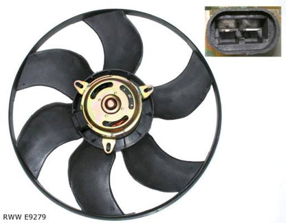 Ventilateur de refroidissement moteur — Renault 19 / Mégane / Clio — diamètre 380 mm — RWW E9279 — vue 2