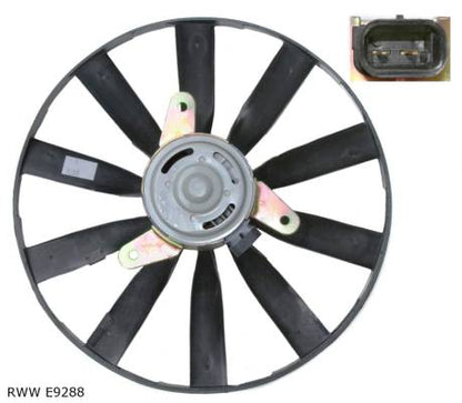 Ventilateur de refroidissement moteur — Renault 19 / Clio à partir de 1998 — diamètre 290 mm — RWW E9288 — vue 2