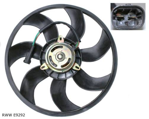 Ventilateur de refroidissement moteur — Peugeot 307 — à partir de 2000 — diamètre 407 mm — RWW E9292 — vue 2
