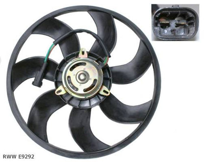 Ventilateur de refroidissement moteur — Peugeot 307 — à partir de 2000 — diamètre 407 mm — RWW E9292 — vue 2