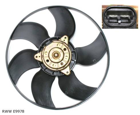 Ventilateur de refroidissement moteur — Renault 19 / Mégane / Clio — diamètre 380 mm — RWW E9978 — vue 2