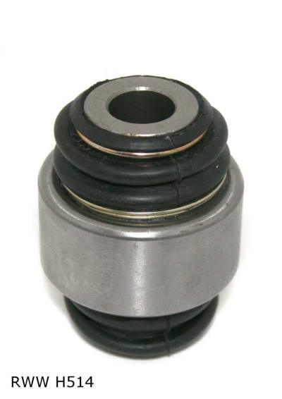 Silentbloc de bras de suspension — Peugeot 406 — arrière — côté porte-fusée — articulation flottante — RWW H514 — vue 2