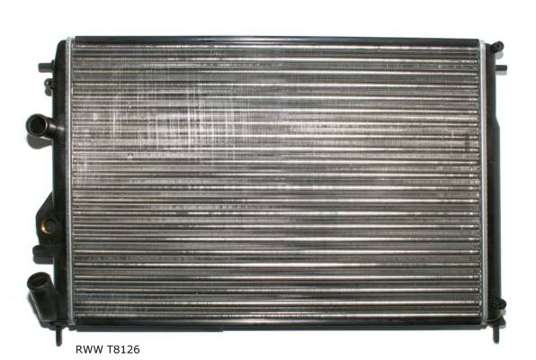 Radiateur de refroidissement moteur — Renault Mégane — jusqu’à 2002 — 1.4 à 2.0 — avec climatisation — RWW T8126 — vue 1