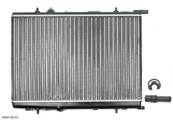Radiateur de refroidissement moteur — Citroën Berlingo / Peugeot 206 / 307 — 1.9 D / 2.0 — montage universel à vérifier — RWW Y8333 — vue 2
