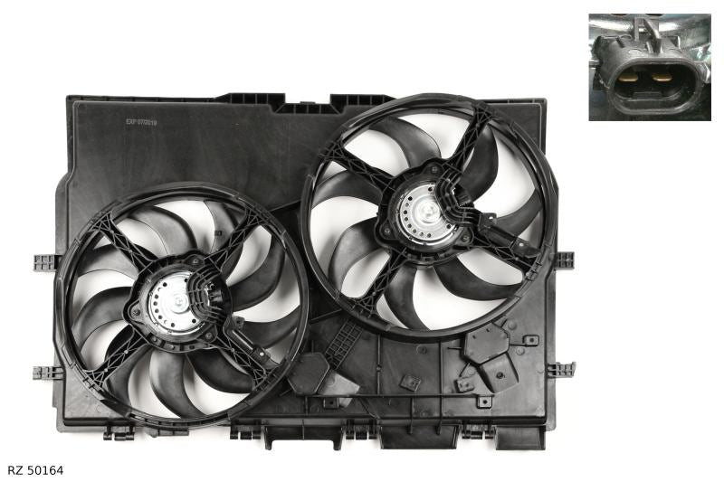 Ventilateur de refroidissement moteur — Peugeot Boxer — à partir de 2006 — ensemble — avec ou sans climatisation — RZ 50164 — vue 2
