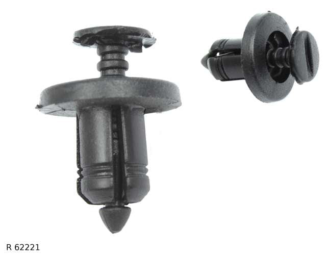 Agrafe de fixation de carrosserie — Renault, fixation de protection — R 62221 — vue 1