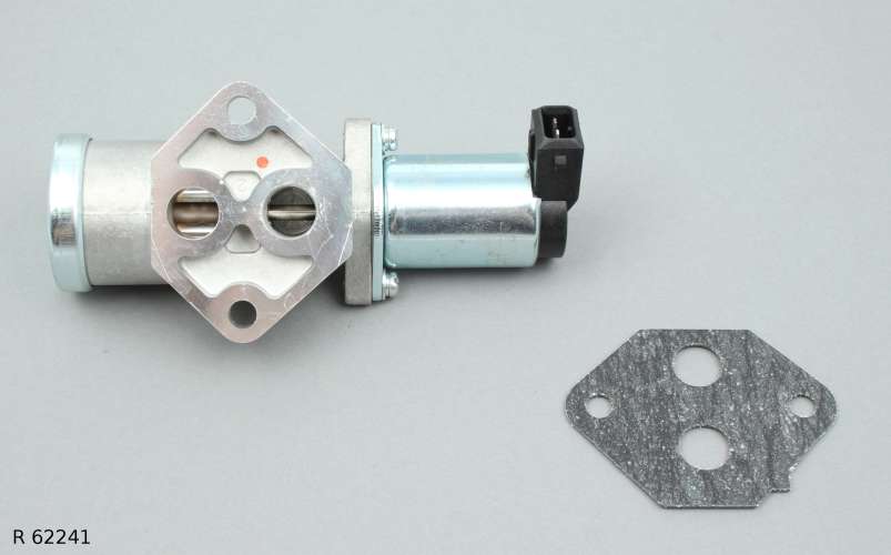 Régulateur de ralenti — Renault 1.8–3.0, système de type Hitachi, connecteur latéral — R 62241 — vue 3