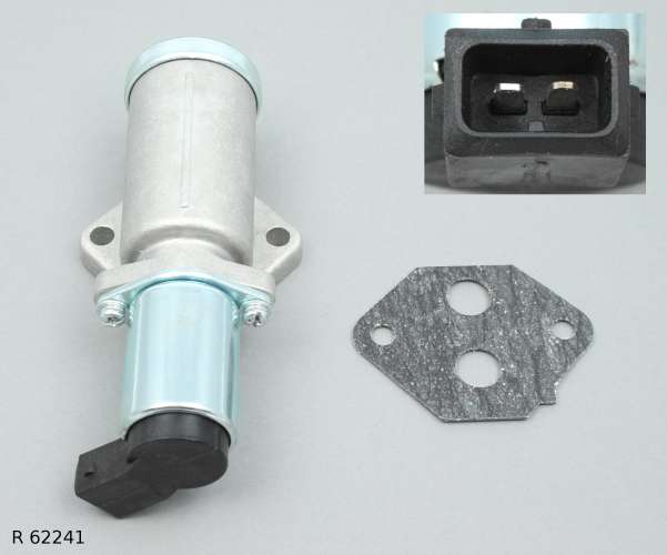 Régulateur de ralenti — Renault 1.8–3.0, système de type Hitachi, connecteur latéral — R 62241 — vue 1