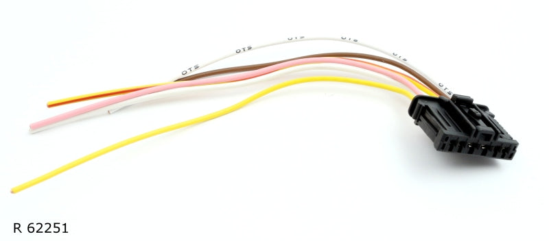 Connecteur électrique de réparation — résistance de ventilation Citroën, Peugeot et Renault, type A235, 6 broches, avec fils — R 62251 — vue 1