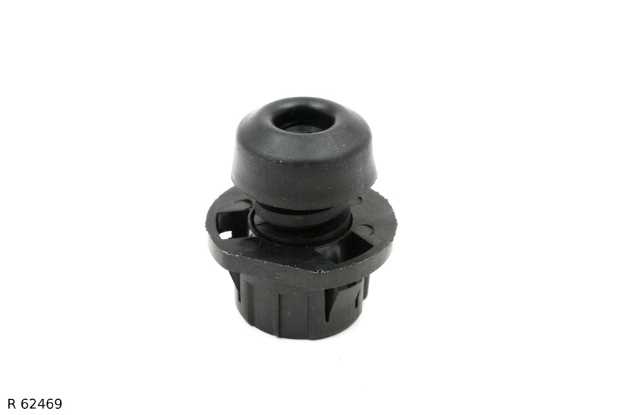 Butée de hayon — Renault Mégane et Laguna, plastique et caoutchouc — R 62469 — vue 1